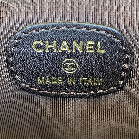 Vintage Chanel Metalic Brown Leather Flap Messenger CrossbodyBag w/COA & Card - Picture 9 of 15